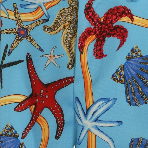 Sea Shore Printed loose flared Shorts - Picture 3 of 6